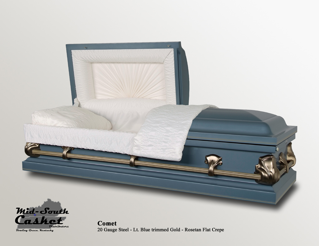 Comet Lt. Blue trimmed Gold